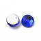 Imitation Taiwan Acrylic Rhinestone Cabochons, Faceted, Half Round, Medium Blue, 4x1.5mm, about 10000pcs/bag