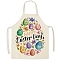 Cute Easter Egg Pattern Polyester Sleeveless Apron, with Double Shoulder Belt, for Household Cleaning Cooking, Colorful, 680x550mm