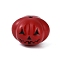 Halloween Theme Spray Painted Alloy Beads, Lead Free & Cadmium Free, Pumpkin, Red, 12x12x9.5mm, Hole: 1.2mm