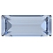 Preciosa&reg MAXIMA Crystal Fancy Stones, Czech Crystal, 435 26 212 Baguette, Dura Foiling, 30020 Light Sapphire, 7x3mm