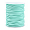 Hollow Pipe PVC Tubular Synthetic Rubber Cord, Wrapped Around White Plastic Spool, Pale Turquoise, 3mm, Hole: 1.5mm, about 27.34 yards(25m)/roll