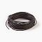 Cowhide Leather Cord, Leather Jewelry Cord, Jewelry DIY Making Material, Dyed, Round, Coconut Brown, 1.5mm, about 10.93 yards(10m)/bundle