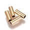 Ion Plating(IP) 304 Stainless Steel Tube Beads, Golden, 8x3mm, Hole: 2mm