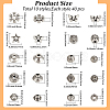 400Pcs 10 Styles Tibetan Style Alloy Beads FIND-PA0001-37-2