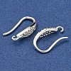 Brass Micro Pave Clear Cubic Zirconia Earring Hooks KK-R149-21S-2