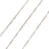 925 Sterling Silver Double Link Chains STER-P064-03S-1