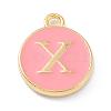 Golden Plated Alloy Enamel Charms X-ENAM-Q437-14X-1