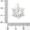 Brass Micro Pave Clear Cubic Zirconia Pendants KK-G548-01B-P-3