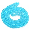 Baking Painted Imitation Jade Glass Round Bead Strands X-DGLA-Q021-6mm-06-2