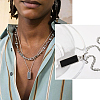 10Pcs 304 Stainless Steel Rope Chain Necklaces for Men Women NJEW-BC0001-07-5