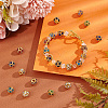 40Pcs 10 Colors Brass Rhinestone Beads KK-PH0006-03-5