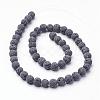 Unwaxed Natural Lava Rock Bead Strands G-F309-10mm-2
