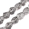 Electroplate Glass Beads Strands EGLA-N012-08W-1