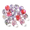 UV Plating Transparent Acrylic Pendants MACR-K356-04B-1