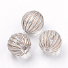 Plating Transparent Acrylic Beads X-PACR-Q115-60-16mm-1