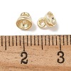 Brass Bead Cap Pendant Bails KK-P284-15G-02-3