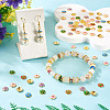160Pcs 8 Colors Alloy Enamel Bead Caps FIND-TA0008-39-7