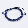 Adjustable Nylon Cord Braided Bead Bracelets BJEW-F308-55H-1