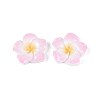 Plumeria Flower Opaque Resin Cabochons CRES-T025-30C-02-1