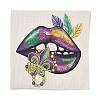 Mardi Gras Carnival Theme Linen Pillow Covers AJEW-H146-02A-2