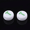 Initial Acrylic Beads X-OACR-E001-20T-2