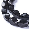 Natural Shungite Beads Strands G-L505-41-3