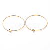 316 Stainless Steel Hoop Earring Findings STAS-J025-01D-G-1