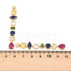 Brass Cubic Zirconia Pendants KK-C166-07G-3