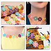 8 Strands 8 Styles Polyester Lace Trims OCOR-GL0001-04-5