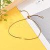 Adjustable 304 Stainless Steel Box Chain Slider Bracelet/Bolo Bracelets Making AJEW-JB00781-02-4