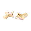Autumn Theme Rack Plating Brass Micro Pave Colorful Cubic Zirconia Pendants KK-D073-06G-05-2