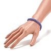 Glass Seed Crochet Beaded Bracelet BJEW-JB08083-05-3