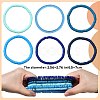6Pcs 6 Colors Handmade Polymer Clay Stretch Bracelets BJEW-SW00139-2