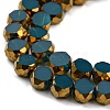 Electroplate Glass Beads Strands X-EGLA-G037-02A-HP03-3