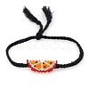 Glass Seed Watermelon Link Bracelet BJEW-P269-16-2