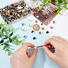 180Pcs 3 Color 202 Stainless Steel Ribbon Crimp Ends DIY-FG0004-21-3