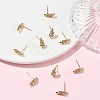 SHEGRACE Brass Micro Pave Cubic Zirconia Stud Earrings XGRQ4N841-719G-4