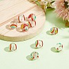 12Pcs Transparent Glass Beads GGLA-PH0001-59-4