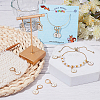 Alloy Enamel Number Charms Locking Stitch Markers AJEW-PH01457-02-5