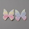 Butterfly Shape Cloth Sew on Patches Applique DIY-WH0032-89C-1