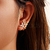 925 Sterling Silver Micro Pave Cubic Zirconia Stud Earrings EJEW-K284-06G-4
