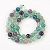 Natural Fluorite Bead Strands G-D840-56-8mm-AB-5