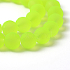 Baking Paint Transparent Glass Bead Strands X-GLAA-S031-8mm-30-5