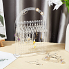 PandaHall Elite 1 Set Transparent Acrylic Earring Display Hanging Stands EDIS-PH0001-53-5