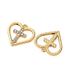 Alloy Rhinestone Pendants PALLOY-S052-01G-E-2