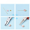 Brass Flat Head Pins KK-YW0004-02E-G-3