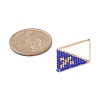 Handmade Japanese Seed Beads Pendants PALLOY-MZ00136-04-2