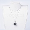 Natural Tourmaline Pendant Necklaces NJEW-JN02424-7