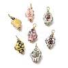 Handmade Porcelain Pendants PR-CBA0027-06G-1