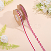 2 Rolls 2 Styles Polyester Striped Ribbon OCOR-ME0001-98-4